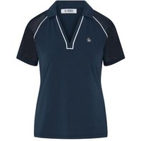 Penguin Vneck Color Block Halbarm Polo navy von Penguin