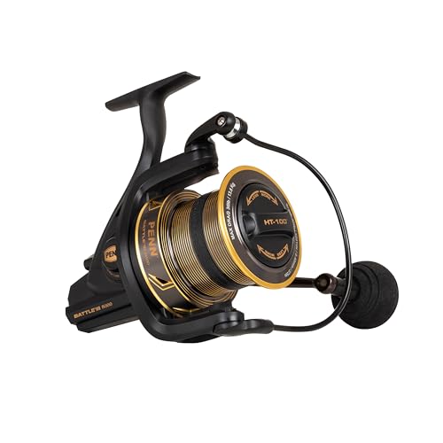 PENN Battle III Weitwurfrolle – Weitwurf-Salzwasserrolle, Schwarz Gold PENN Battle III Weitwurfrolle – Weitwurf-Salzwasserrolle, Schwarz Gold von Penn