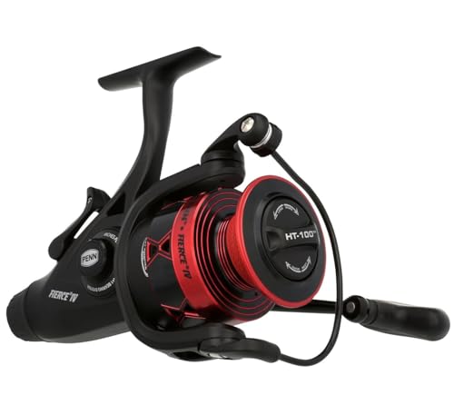 PENN Fierce IV Live Liner, Angelrolle, Spinnrollen, Meer - Küstenangeln, Vielseitiges Meeresangeln für Boot, Kajak, Ufer, Jiggen, Surfen und Allround-Einsatz, Unisex, Schwarz/Rot, 2500 PENN Fierce IV Live Liner, Angelrolle, Spinnrollen, Meer - Küstenangeln, Vielseitiges Meeresangeln für Boot, Kajak, Ufer, Jiggen, Surfen und Allround-Einsatz, Unisex, Schwarz/Rot, 2500 von Penn