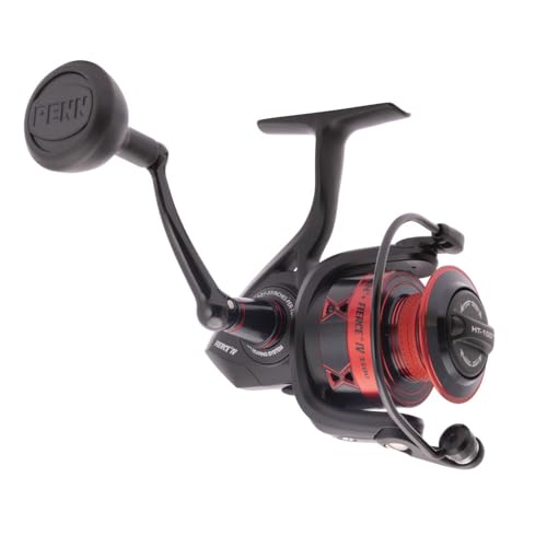 PENN Fierce IV Spinning, Angelrolle, Spinnrollen, Meer - Küstenangeln, Vielseitiges Meeresangeln für Boot, Kajak, Ufer, Jiggen, Surfen, und Allround-Einsatz, Unisex, Schwarz/Rot, 2500 PENN Fierce IV Spinning, Angelrolle, Spinnrollen, Meer - Küstenangeln, Vielseitiges Meeresangeln für Boot, Kajak, Ufer, Jiggen, Surfen, und Allround-Einsatz, Unisex, Schwarz/Rot, 2500 von Penn