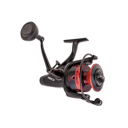 PENN Fierce IV Live Liner, Angelrolle, Spinnrollen, Meer - Küstenangeln, Vielseitiges Meeresangeln für Boot, Kajak, Ufer, Jiggen, Surfen und Allround-Einsatz, Unisex, Schwarz/Rot, 6000 PENN Fierce IV Live Liner, Angelrolle, Spinnrollen, Meer - Küstenangeln, Vielseitiges Meeresangeln für Boot, Kajak, Ufer, Jiggen, Surfen und Allround-Einsatz, Unisex, Schwarz/Rot, 6000 von Penn