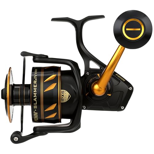 PENN Slammer IV Salzwasser Spinnrolle - Vollmetall, Schweres Spinnangelrolle - Boot, Ufer, Kajak PENN Slammer IV Salzwasser Spinnrolle - Vollmetall, Schweres Spinnangelrolle - Boot, Ufer, Kajak von Penn