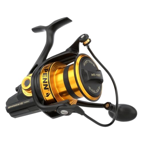PENN Spinfisher VII 7500 Long Cast Angelrolle, Griffposition rechts/Links, IPX5-Dichtung, HT-100-Frontbremse, Liveline Oszillationssystem, präzise CNC-Getriebetechnik PENN Spinfisher VII 7500 Long Cast Angelrolle, Griffposition rechts/Links, IPX5-Dichtung, HT-100-Frontbremse, Liveline Oszillationssystem, präzise CNC-Getriebetechnik von Penn