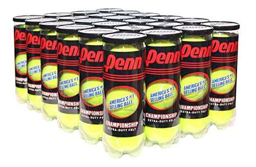 Penn Championship Tennisbälle, extra belastbar, Filz, Druck-Tennisbälle, 24 Dosen, 72 Bälle von Penn