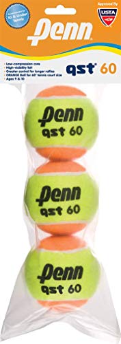 Penn QST 60 Tennis Balls - Youth Felt Orange Tennis Balls for Beginners Penn QST 60 Tennis Balls - Youth Felt Orange Tennis Balls for Beginners von Penn