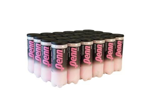 Penn Tennisbälle Championship Pink – extra belastbare Filzbälle unter Druck – 24 Dosen, 72 Bälle Penn Tennisbälle Championship Pink – extra belastbare Filzbälle unter Druck – 24 Dosen, 72 Bälle von Penn
