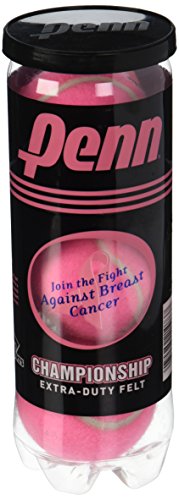 Pink Penn Championship Extra Duty Tennisbälle (1 Dutzend = 4 Röhren von 3 Kugeln = 12... von Penn