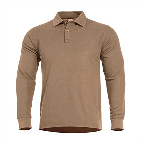 Pentagon Aniketos Polo Shirt Langarm Coyote, S, Coyote von Pentagon