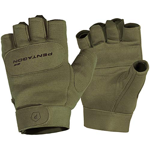 Pentagon Herren 1/2 Duty Mechanic Handschuhe Oliv Größe L von Pentagon