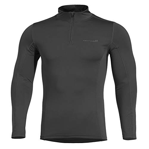 Pentagon Pindos 2.0 1/2 Zip Shirt Schwarz von Pentagon