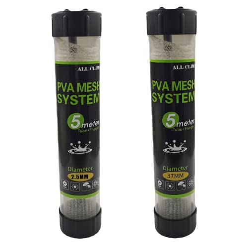 Peosaard 5m PVA Mesh -Ködertaschen, Karpfenfischnetz nachfüllen, 25 mm Karpfenfischereigeräte Tackle Kit kompatibel mit dem Kochköder -Köder -Rig Peosaard 5m PVA Mesh -Ködertaschen, Karpfenfischnetz nachfüllen, 25 mm Karpfenfischereigeräte Tackle Kit kompatibel mit dem Kochköder -Köder -Rig von Peosaard