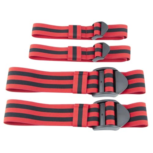 Peosaard Blutrestriktionsbänder Einstellbare Okklusionsbänder tragbare Stoffwiderstandsbänder 4pcs Red Hip Band von Peosaard