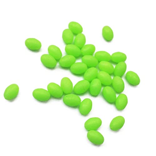 Peosaard Fischereiperlen Plastik oval geformte Perlen schwimmende Köder Angeln 5x4mm 100pcs, weiche Angelperlen Peosaard Fischereiperlen Plastik oval geformte Perlen schwimmende Köder Angeln 5x4mm 100pcs, weiche Angelperlen von Peosaard