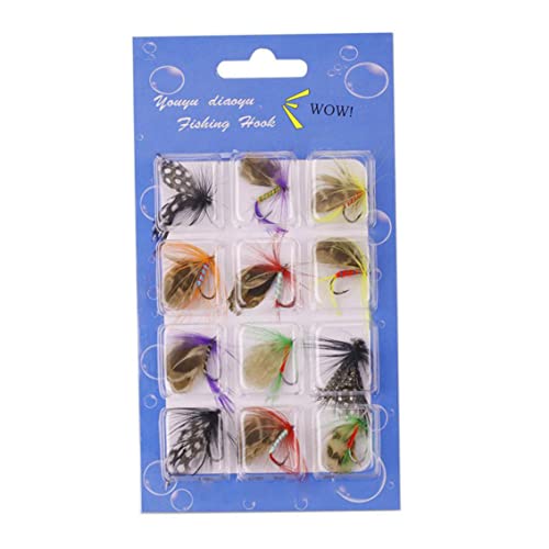 Peosaard Fly Fishing Lure Set Fly Fishing Köder Sortiment Kit Künstliche Insektenköder Einer Hakenstil 1 Fliegenfischerei Fliegen Kit Kit Kit von Peosaard