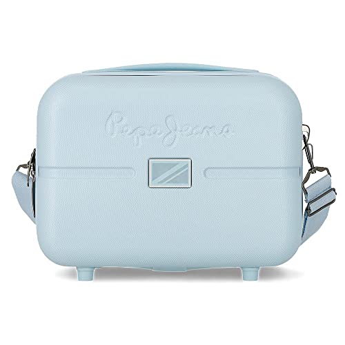 Pepe Jeans Accent Anpassbarer Kulturbeutel mit blauem Schultergurt 29 x 21 x 15 cm, starres ABS, 9,14 l, 0,84 kg von Pepe Jeans