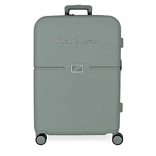 Pepe Jeans Accent Medium Koffer Grün 48x70x28 cm Starres ABS Integrierter TSA-Verschluss 79L 4,32 kg 4 Doppelrollen Pepe Jeans Accent Medium Koffer Grün 48x70x28 cm Starres ABS Integrierter TSA-Verschluss 79L 4,32 kg 4 Doppelrollen von Pepe Jeans