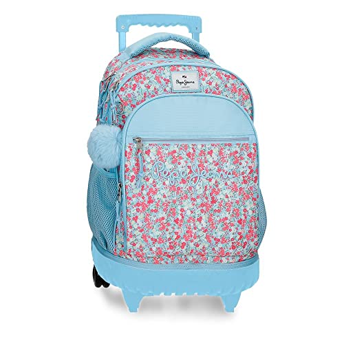 Pepe Jeans Aide Kompakter Rucksack 2 Rollen Mehrfarbig 32x43x21 cm Polyester 28,9L von Pepe Jeans