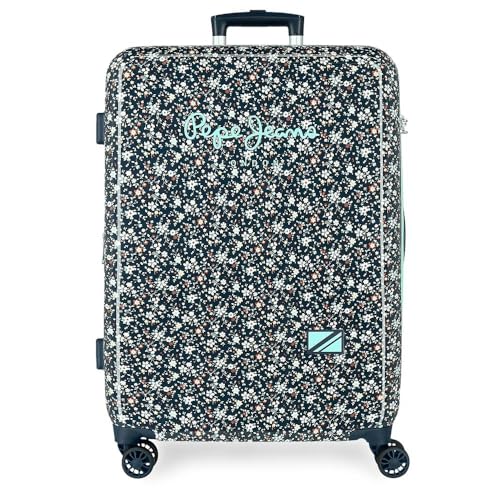 Pepe Jeans Alenka Schulrucksack, blau, verstellbare Träger für bequemes Tragen, Verschiedene Fächer, Joumma Bags, blau, 68cm x 48cm x 26cm, Mittelgroßer Denim-Koffer Pepe Jeans Alenka Schulrucksack, blau, verstellbare Träger für bequemes Tragen, Verschiedene Fächer, Joumma Bags, blau, 68cm x 48cm x 26cm, Mittelgroßer Denim-Koffer von Movom