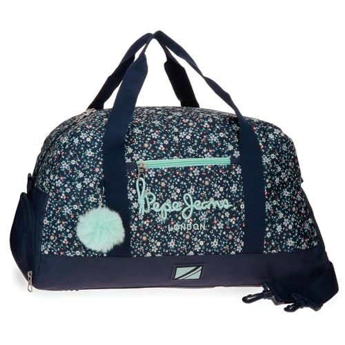 Pepe Jeans Alenka Reisetasche, Blau, 55 x 27 x 20 cm, Polyester, 29,7 l, blau, Reisetasche Pepe Jeans Alenka Reisetasche, Blau, 55 x 27 x 20 cm, Polyester, 29,7 l, blau, Reisetasche von Movom