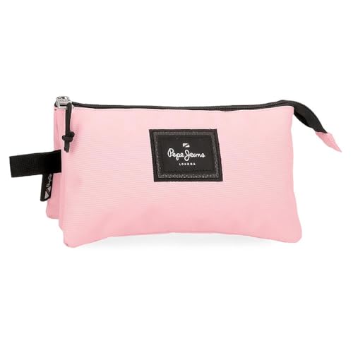 Pepe Jeans Aris Colorful Federmäppchen, dreifach, Rosa, 22 x 12 x 5 cm, Polyester, von Joumma Bags, Rosa, Dreifachmäppchen Pepe Jeans Aris Colorful Federmäppchen, dreifach, Rosa, 22 x 12 x 5 cm, Polyester, von Joumma Bags, Rosa, Dreifachmäppchen von Pepe Jeans