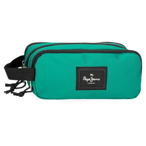 Pepe Jeans Aris Evergreen Federmäppchen mit 3 Fächern, Grün, 22 x 10 x 9 cm, Polyester, von Joumma Bags, grün, Dreifachmäppchen Pepe Jeans Aris Evergreen Federmäppchen mit 3 Fächern, Grün, 22 x 10 x 9 cm, Polyester, von Joumma Bags, grün, Dreifachmäppchen von Pepe Jeans