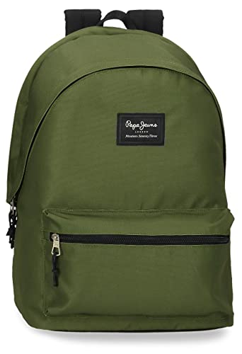 Pepe Jeans Aris Rucksack für Laptop, Doppelfach, 15,6 Zoll, Grün, 31 x 44 x 15 cm, Polyester, 20,46 l, grün, Laptop-Rucksack mit Zwei Fächern Pepe Jeans Aris Rucksack für Laptop, Doppelfach, 15,6 Zoll, Grün, 31 x 44 x 15 cm, Polyester, 20,46 l, grün, Laptop-Rucksack mit Zwei Fächern von Pepe Jeans