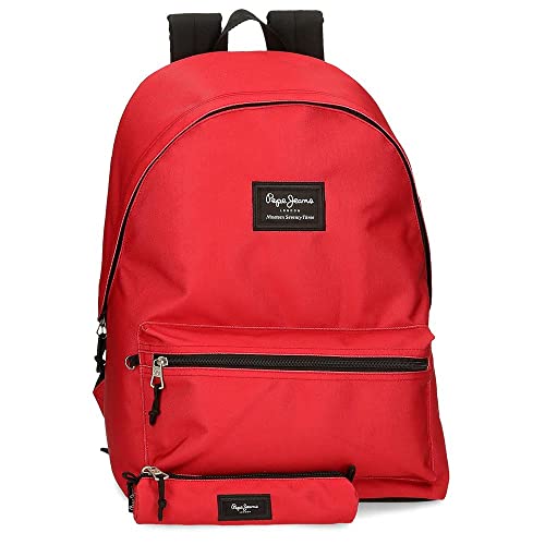 Pepe Jeans Aris Rucksack für Laptop und Schultasche 15,6 Zoll Rot 31 x 44 x 17,5 cm Polyester 30,01 l, rot, Rucksack für Laptop + Federmäppchen für die Schule Pepe Jeans Aris Rucksack für Laptop und Schultasche 15,6 Zoll Rot 31 x 44 x 17,5 cm Polyester 30,01 l, rot, Rucksack für Laptop + Federmäppchen für die Schule von Pepe Jeans