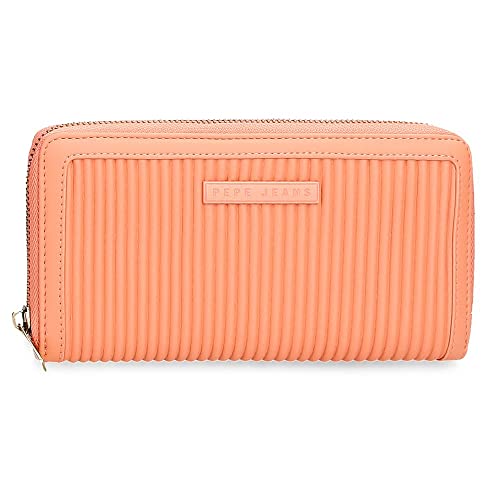 Pepe Jeans Aurora Geldbörse mit Kartenhalter Orange 19,5x10x2 cm Kunstleder Pepe Jeans Aurora Geldbörse mit Kartenhalter Orange 19,5x10x2 cm Kunstleder von Pepe Jeans