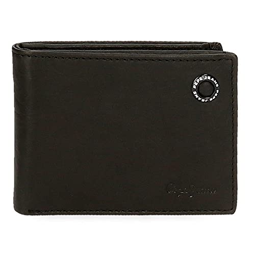 Pepe Jeans Badge Horizontale Geldbörse mit Geldbörse, einzigartig, Schwarz, única, Quertasche mit Geldbörse Pepe Jeans Badge Horizontale Geldbörse mit Geldbörse, einzigartig, Schwarz, única, Quertasche mit Geldbörse von Pepe Jeans