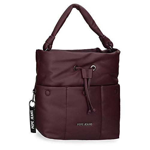 Pepe Jeans Bloat Handtasche Rot 26x31x12 cms Synthetisches Leder von Pepe Jeans