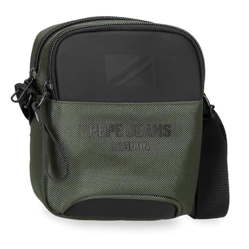 Pepe Jeans Bromley Kleine Umhängetasche Grün 12x16x3,5 cm Polyester, grün, Talla única, Kleine Umhängetasche von Pepe Jeans