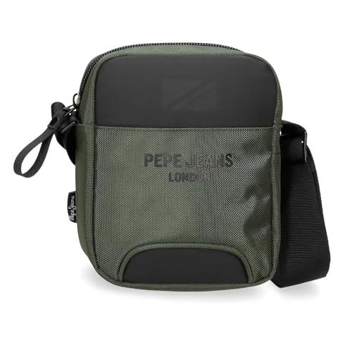 Pepe Jeans Bromley Kleine Umhängetasche Grün 15x19,5x6 cm Polyester, grün, Talla única, Kleine Umhängetasche von Pepe Jeans