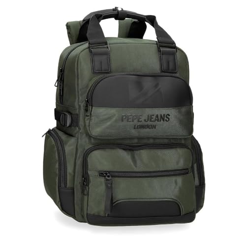 Pepe Jeans Bromley Laptop-Rucksack, Grün, 28 x 40 x 16 cm, Polyester, 17,92 l, grün, Talla única, laptoprucksack Pepe Jeans Bromley Laptop-Rucksack, Grün, 28 x 40 x 16 cm, Polyester, 17,92 l, grün, Talla única, laptoprucksack von Pepe Jeans