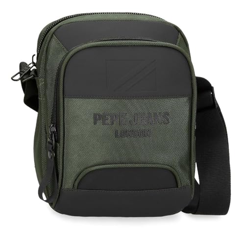Pepe Jeans Bromley Mittelgroße Umhängetasche Grün 17x22x8 cm Polyester, grün, Talla única, Mittelgroße Umhängetasche Pepe Jeans Bromley Mittelgroße Umhängetasche Grün 17x22x8 cm Polyester, grün, Talla única, Mittelgroße Umhängetasche von Pepe Jeans