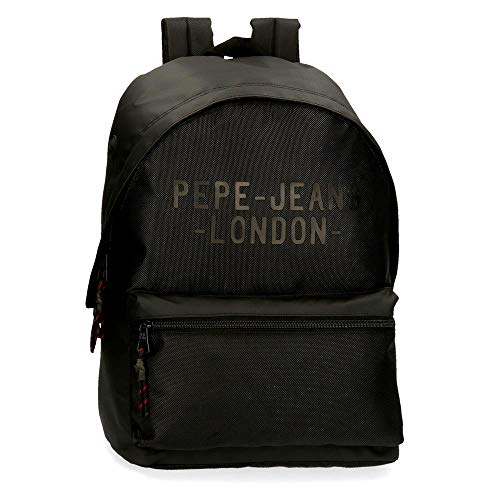 Pepe Jeans Bromley Laptop-Rucksack Schwarz 31x42x17,5 cms Polyester 14" 2.28L von Pepe Jeans