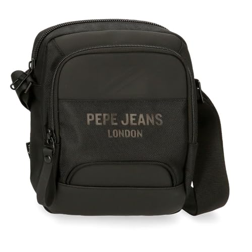 Pepe Jeans Bromley Umhängetasche Mittelgroß, Schwarz 17x22x8 cm Polyester, Schwarz, Talla única, Mittelgroße Umhängetasche Pepe Jeans Bromley Umhängetasche Mittelgroß, Schwarz 17x22x8 cm Polyester, Schwarz, Talla única, Mittelgroße Umhängetasche von Pepe Jeans