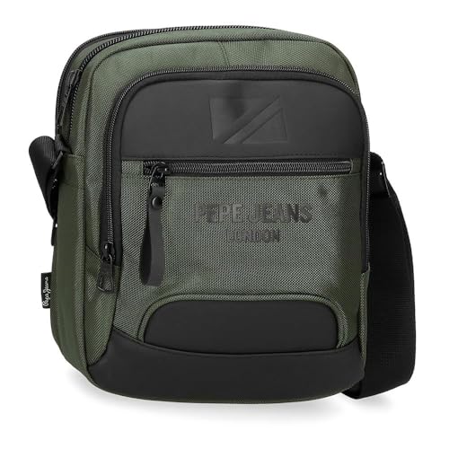 Pepe Jeans Bromley Umhängetasche groß, Grün, 22 x 27 x 8 cm, Polyester, grün, Talla única, Große Umhängetasche Pepe Jeans Bromley Umhängetasche groß, Grün, 22 x 27 x 8 cm, Polyester, grün, Talla única, Große Umhängetasche von Pepe Jeans