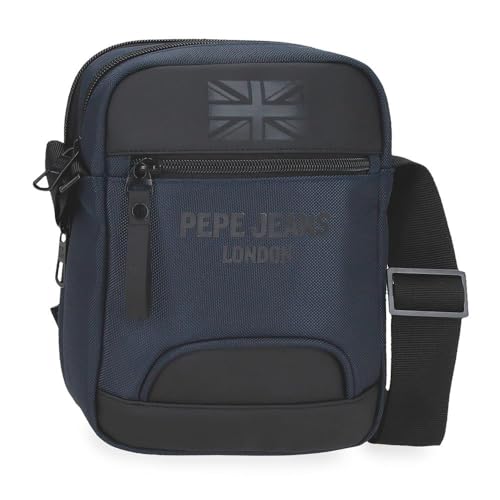 Pepe Jeans Bromley Umhängetasche mit Zwei Fächern, blau, 17 x 22 x 7,5 cm, Polyester von Joumma Bags, blau, Talla única, Umhängetasche mit Zwei Fächern Pepe Jeans Bromley Umhängetasche mit Zwei Fächern, blau, 17 x 22 x 7,5 cm, Polyester von Joumma Bags, blau, Talla única, Umhängetasche mit Zwei Fächern von Pepe Jeans