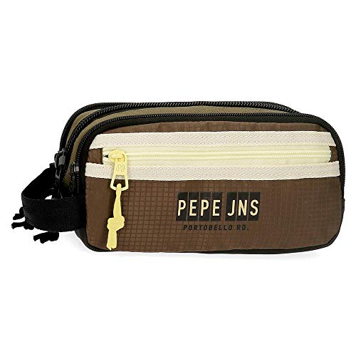 Pepe Jeans Caden Dreifaches Federmäppchen Grün 22x10x9 cms Polyester von Pepe Jeans