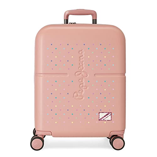 Pepe Jeans Carina Rosa Kabinenkoffer 40 x 55 x 20 cm starres ABS integrierter TSA-Verschluss 37 l 2,74 kg 4 Doppelrollen Handgepäck Pepe Jeans Carina Rosa Kabinenkoffer 40 x 55 x 20 cm starres ABS integrierter TSA-Verschluss 37 l 2,74 kg 4 Doppelrollen Handgepäck von Pepe Jeans