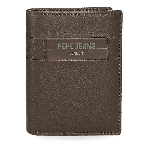 Pepe Jeans Checkbox Vertikale Geldbörse mit Geldbörse, Braun, 8,5 x 10,5 x 1 cm Leder, braun, Talla única, Vertikale Geldbörse mit Geldbörse Pepe Jeans Checkbox Vertikale Geldbörse mit Geldbörse, Braun, 8,5 x 10,5 x 1 cm Leder, braun, Talla única, Vertikale Geldbörse mit Geldbörse von Pepe Jeans
