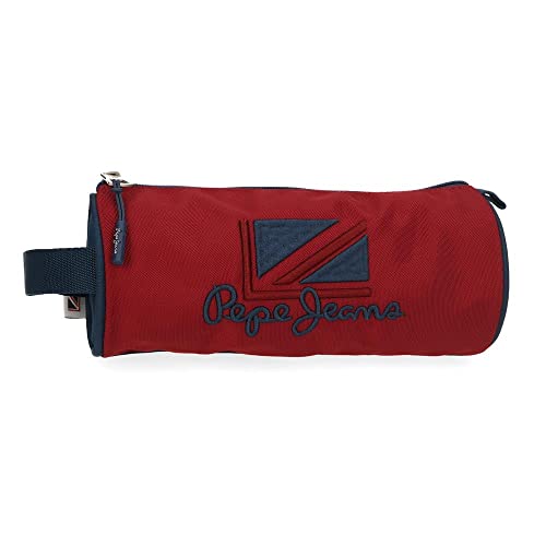 Pepe Jeans Chest Federmäppchen, rund, Rot, 23 x 9 x 9 cm, Polyester Pepe Jeans Chest Federmäppchen, rund, Rot, 23 x 9 x 9 cm, Polyester von Pepe Jeans