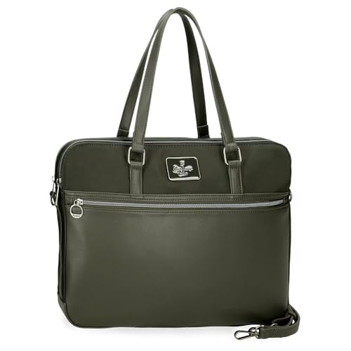 Pepe Jeans Christine Laptoptasche, Grün, 40 x 30 x 5 cm, Polyester, mit Kunstlederdetails von Joumma Bags, grün, Talla única, Laptoptasche Pepe Jeans Christine Laptoptasche, Grün, 40 x 30 x 5 cm, Polyester, mit Kunstlederdetails von Joumma Bags, grün, Talla única, Laptoptasche von Pepe Jeans