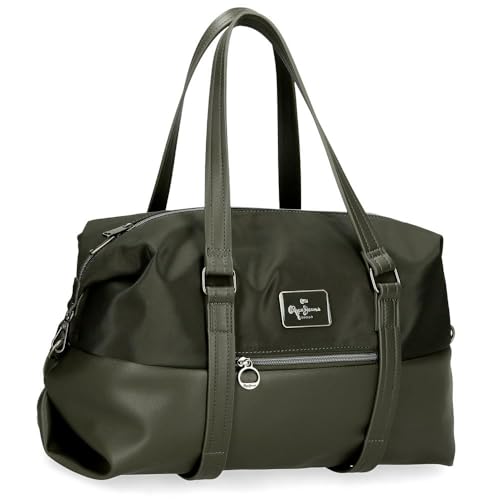 Pepe Jeans Christine Reisetasche, Grün, 40 x 25 x 20 cm, Polyester, mit Kunstlederdetails, 20 l, von Joumma Bags, grün, Talla única, Reisetasche Pepe Jeans Christine Reisetasche, Grün, 40 x 25 x 20 cm, Polyester, mit Kunstlederdetails, 20 l, von Joumma Bags, grün, Talla única, Reisetasche von Pepe Jeans