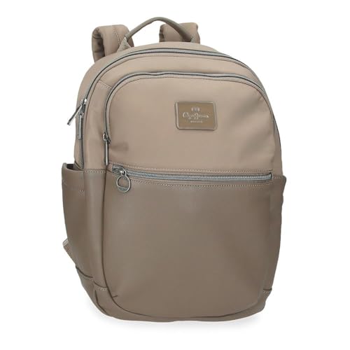 Pepe Jeans Christine Rucksack für Laptop 12 Zoll Beige 25 x 36 x 10 cm Polyester mit Details aus Kunstleder 9L by Joumma Bags, Beige, Talla única, Computerrucksack, beige, one size, Laptop-Rucksack Pepe Jeans Christine Rucksack für Laptop 12 Zoll Beige 25 x 36 x 10 cm Polyester mit Details aus Kunstleder 9L by Joumma Bags, Beige, Talla única, Computerrucksack, beige, one size, Laptop-Rucksack von Pepe Jeans