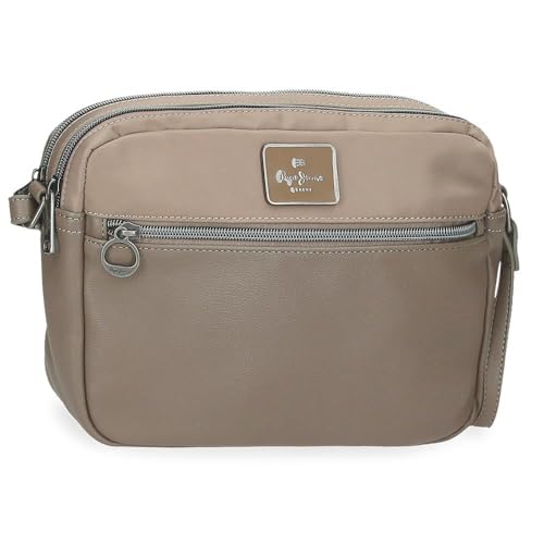 Pepe Jeans Christine Umhängetasche, Beige, 24 x 16 x 9 cm, Polyester, mit Details aus Kunstleder von Joumma Bags, Beige, Talla única, Umhängetasche Pepe Jeans Christine Umhängetasche, Beige, 24 x 16 x 9 cm, Polyester, mit Details aus Kunstleder von Joumma Bags, Beige, Talla única, Umhängetasche von Pepe Jeans