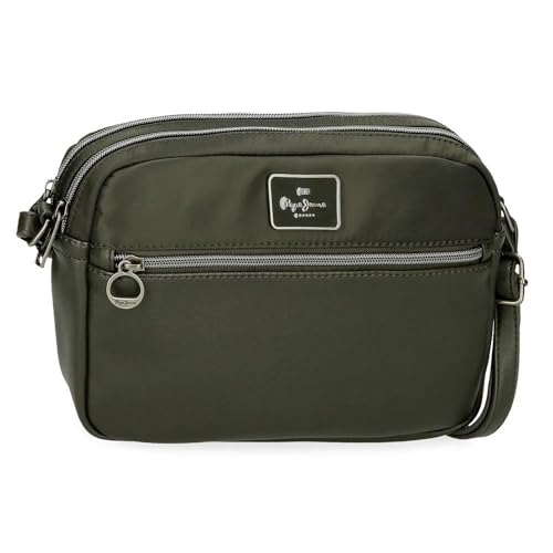 Pepe Jeans Christine Umhängetasche Grün 24 x 16 x 9 cm Polyester mit Details aus Kunstleder von Joumma Bags, grün, Talla única, Umhängetasche Pepe Jeans Christine Umhängetasche Grün 24 x 16 x 9 cm Polyester mit Details aus Kunstleder von Joumma Bags, grün, Talla única, Umhängetasche von Pepe Jeans