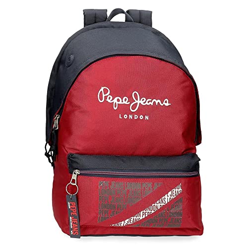 Pepe Jeans Clark Laptop-Rucksack mit zwei Fächern, 15,6 Zoll, Rot, 31 x 44 x 15 cm, Polyester, 23,87 l Pepe Jeans Clark Laptop-Rucksack mit zwei Fächern, 15,6 Zoll, Rot, 31 x 44 x 15 cm, Polyester, 23,87 l von Pepe Jeans