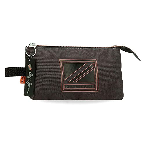 Pepe Jeans Cody Dreifach Federmäppchen Schwarz 22x12x5 cm Polyester Pepe Jeans Cody Dreifach Federmäppchen Schwarz 22x12x5 cm Polyester von Pepe Jeans