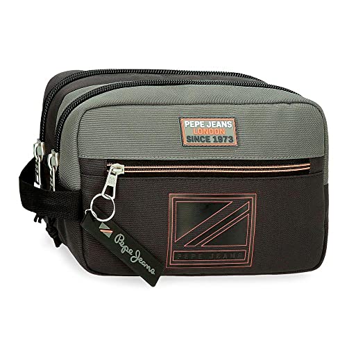 Pepe Jeans Cody Kulturbeutel Zwei Fächer Anpassbar Schwarz 22x10x9 cm Polyester Pepe Jeans Cody Kulturbeutel Zwei Fächer Anpassbar Schwarz 22x10x9 cm Polyester von Pepe Jeans